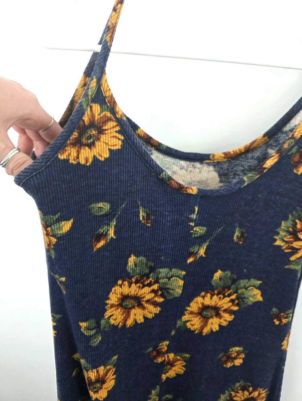 Vintage Y2K Sunflower Cottagecore Dress Size 7/8 Medium Summer Sun Dress USA - Picture 2 of 7